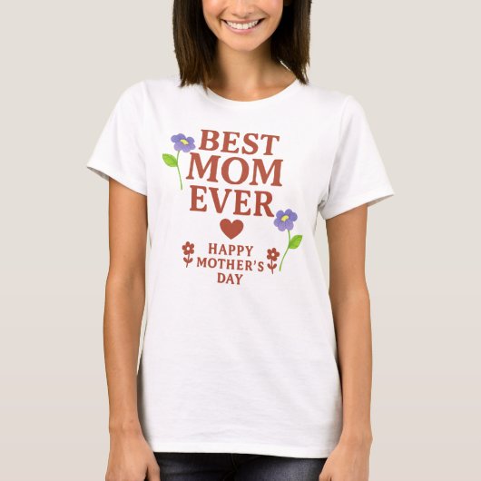 Beste moeder ooit T-shirt (Voorkant)