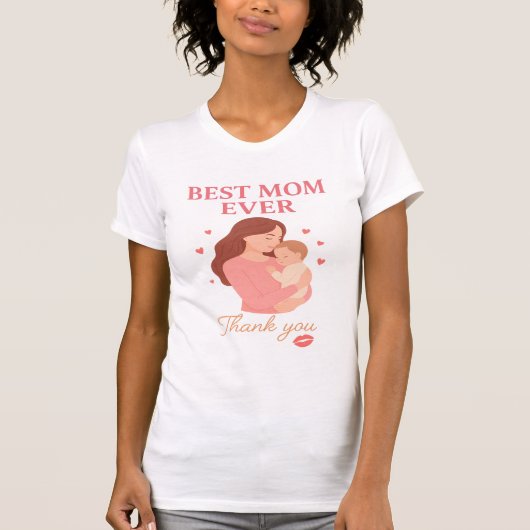 Beste Moeder Ooit T-Shirt Cadeau voor Haar – Moede (Voorkant)
