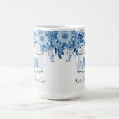 Beste moeder ooit theepot marine blauw in witte bl koffiemok (Center)