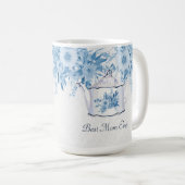 Beste Moeder Ooit Theepot Stoffig Blauw In Wit Blo Koffiemok (Voorkant rechts)