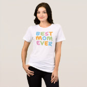 Beste moeder ooit Tri-Blend shirt (Voorkant volledig)