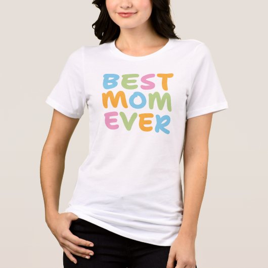 Beste moeder ooit Tri-Blend shirt (Voorkant)
