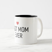 Beste moeder ooit tweekleurige koffiemok (Voorkant rechts)