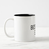Beste moeder ooit tweekleurige koffiemok (Links)