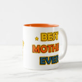 Beste moeder ooit tweekleurige koffiemok (Voorkant rechts)