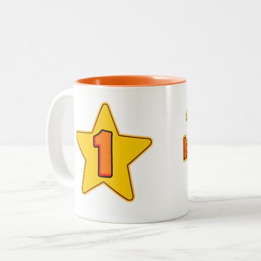 Beste moeder ooit tweekleurige koffiemok (Voorkant links)