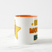 Beste moeder ooit tweekleurige koffiemok (Center)