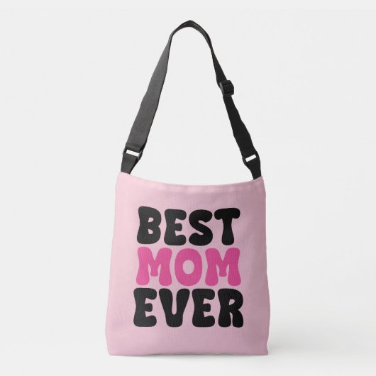 Beste Moeder ooit Typhografie Crossbody Tas (Voorkant)
