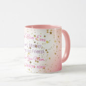 Beste moeder ooit typografie citaat moderne Moeder Mok (Voorkant rechts)