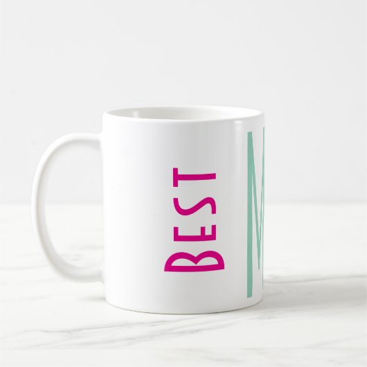 Beste moeder ooit typografie koffie Mok (Links)
