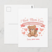 Beste Moeder Ooit Valentijnshart Postkaart (Voorkant / Achterkant)