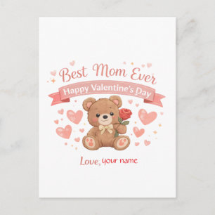 Beste Moeder Ooit Valentijnshart Postkaart