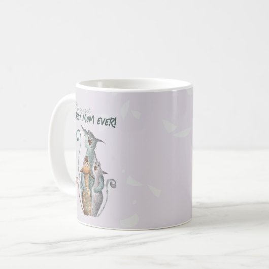 Beste moeder ooit van middelbare kind koffiemok (Voorkant links)