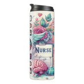 Beste Moeder ooit Verpleegster Kleurrijk Thermosbeker (Geroteerd rechts)