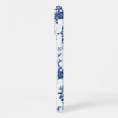 Beste moeder ooit vier foto Bloemen Blauw Toile iPhone Hoesje (Linkerkant)