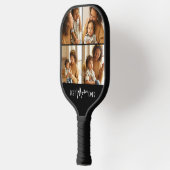 Beste Moeder Ooit Vier Foto Collage Pickleball Paddle (Links)