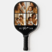 Beste Moeder Ooit Vier Foto Collage Pickleball Paddle (Achterkant)
