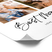 Beste moeder ooit vier foto's poster (Hoek)