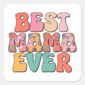 Beste moeder ooit vierkante sticker (Voorkant)