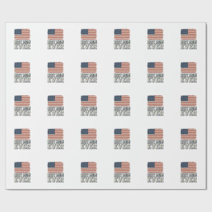 Beste moeder ooit vintage Amerikaanse vlag shirt o Cadeaupapier