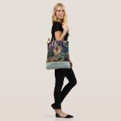 Beste moeder ooit! Vintage konijn Waterverf Tote Bag (Op model)
