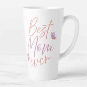 Beste Moeder Ooit Vlinder Script Kunst Latte Mok
