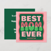 Beste Moeder Ooit Watermeloen Moederdag kaart (Voorkant / Achterkant)