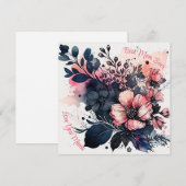 Beste Moeder ooit Waterverf Floral Feestdagenkaart (Voorkant / Achterkant)