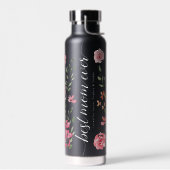 Beste Moeder Ooit Waterverf florals gepersonalisee Waterfles (Links)