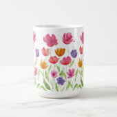 Beste moeder ooit Waterverf Flowers Koffiemok (Center)