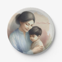 Beste moeder ooit Waterverf illustratie