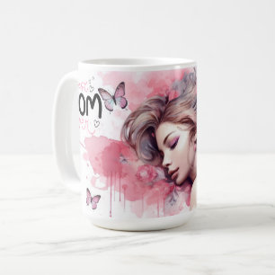 Beste Moeder Ooit Waterverf Roos Koffiemok