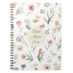 Beste Moeder Ooit Waterverf Tulp Spiraal Notebook Notitieboek