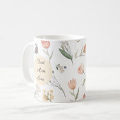 Beste Moeder Ooit Waterverf Tulp Verspreid Beker Koffiemok (Voorkant links)