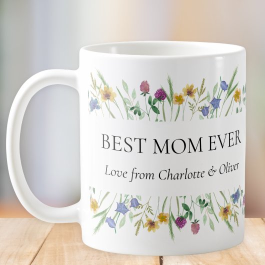Beste Moeder Ooit Wilde Bloem Bloemstuk  Koffiemok