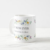 Beste Moeder Ooit Wilde Bloem Bloemstuk  Koffiemok (Voorkant links)