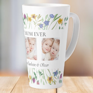 Beste Moeder Ooit Wilde Bloem Foto Moederdag Latte Mok