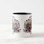 Beste Moeder Ooit Wilde Bloemen Badass Moederdag F Tweekleurige Koffiemok (Center)