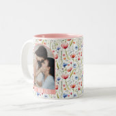 Beste Moeder ooit Wildflower Arch Foto Mok (Voorkant links)