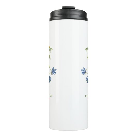 Beste moeder ooit Wildflower Boeket Thermosbeker (Voorkant)