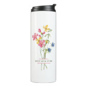 Beste moeder ooit Wildflower Boeket Thermosbeker (Gedraaid links)