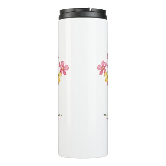 Beste moeder ooit Wildflower Boeket Thermosbeker (Achterkant)