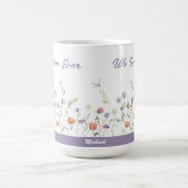 Beste Moeder ooit Wildflower Kinder namen Moederda Koffiemok (Center)