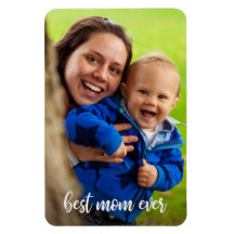 Beste Moeder Ooit Wit Script Fotosjabloon