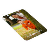 Beste moeder ooit witte script aangepaste foto magneet (Rechterzijde)