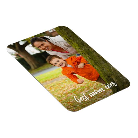 Beste moeder ooit witte script aangepaste foto magneet (Rechterzijde)