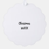 Beste Moeder ooit Word Art Budget Ornament Kaart (Achterkant)