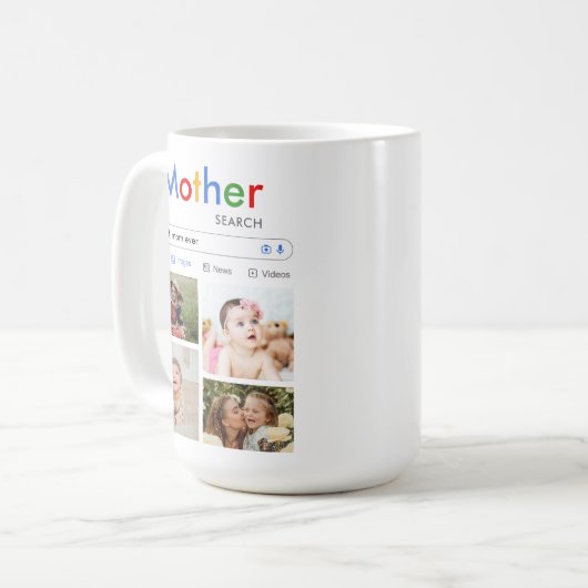 Beste Moeder ooit Zoeken Baby Kinder Schattigee fo Koffiemok (Voorkant links)
