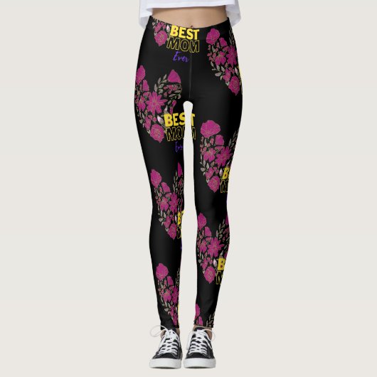 beste moeder ooit zwart leggings (Voorkant)