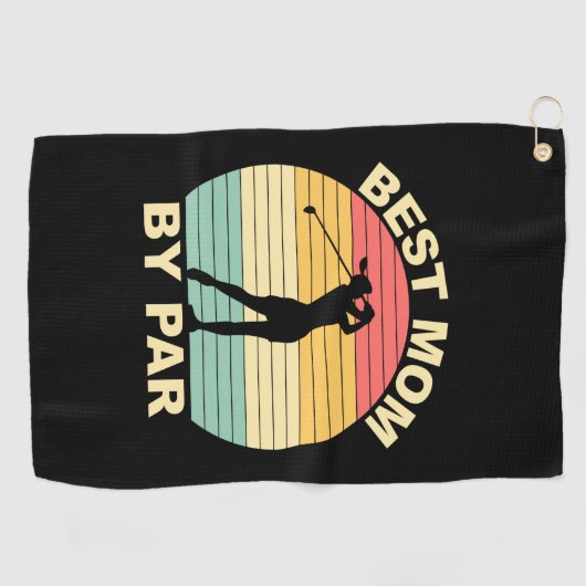 Beste moeder op auto - Golfing Golfhanddoek (Horizontaal)